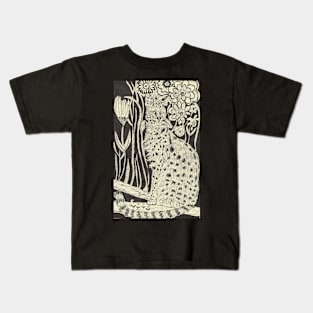 Serval cat pen drawing Kids T-Shirt